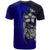 Federated States of Micronesia Custom T Shirt Blue Turtle with Hook - Polynesian Pride