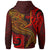 Fiji Hoodie Red Shark Polynesian Tattoo - Polynesian Pride