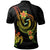 Polynesian Custom Polo Shirt Reggae Plumeria Flowers with Polynesian Patterns - Polynesian Pride