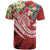 Papua New Guinea Polynesian T Shirt Summer Plumeria (Red) - Polynesian Pride