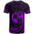 Tonga Polynesian Custom T Shirt Purple Tribal Wave - Polynesian Pride