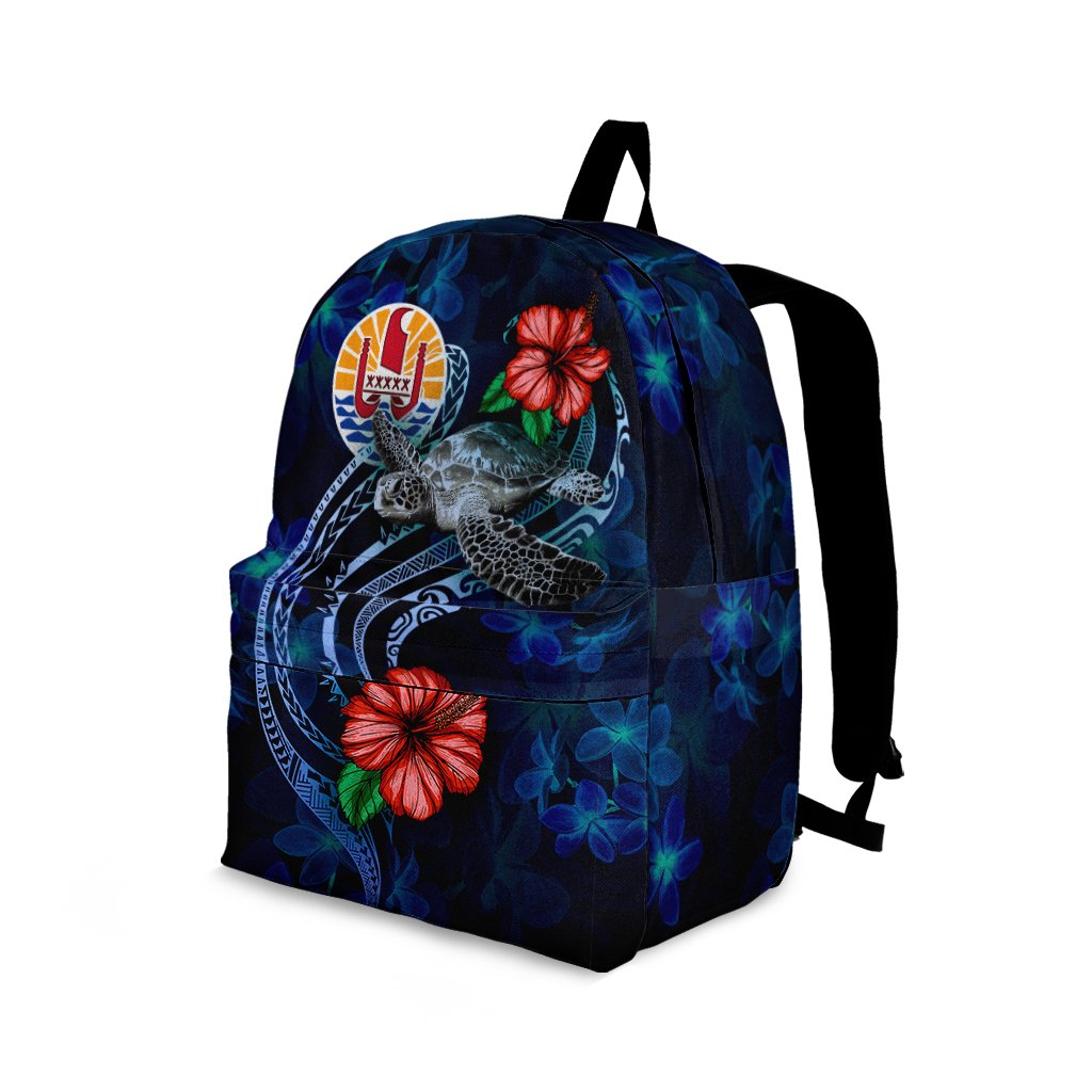 Tahiti Polynesian BackPack - Blue Turtle Hibiscus - Polynesian Pride