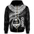 Guam Polynesian Zip up Hoodie Guam Waves (White) Unisex White - Polynesian Pride