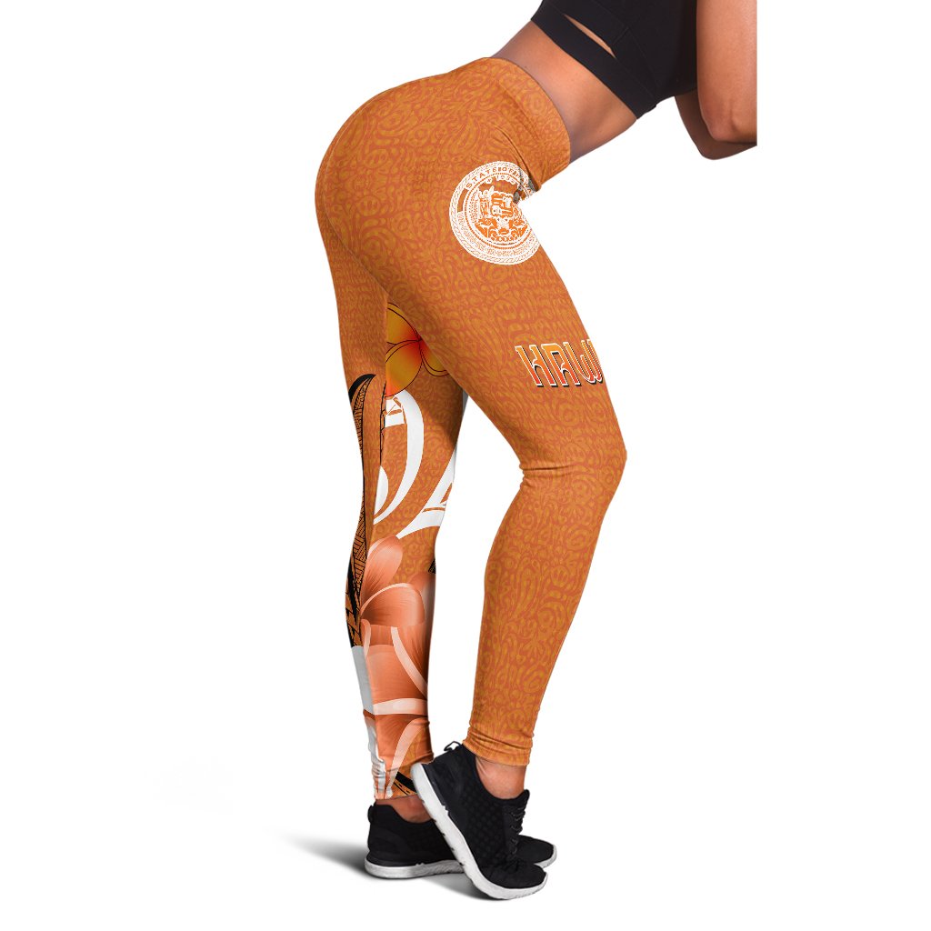 Hawaii Leggings - Hawaii Seal Hawaiian Spirit Orange - Polynesian Pride