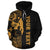 Tonga Custom Polynesian Hoodie Yellow Line - Polynesian Pride