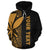 Polynesian Hawaii (Kanaka Maoli) Custom Hoodie Yellow Line - Polynesian Pride