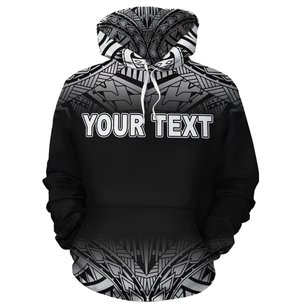 Vanuatu Polynesian Custom Hoodie Black Fog - Polynesian Pride