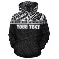 Wallis and Futuna Polynesian Custom Hoodie Black - Polynesian Pride
