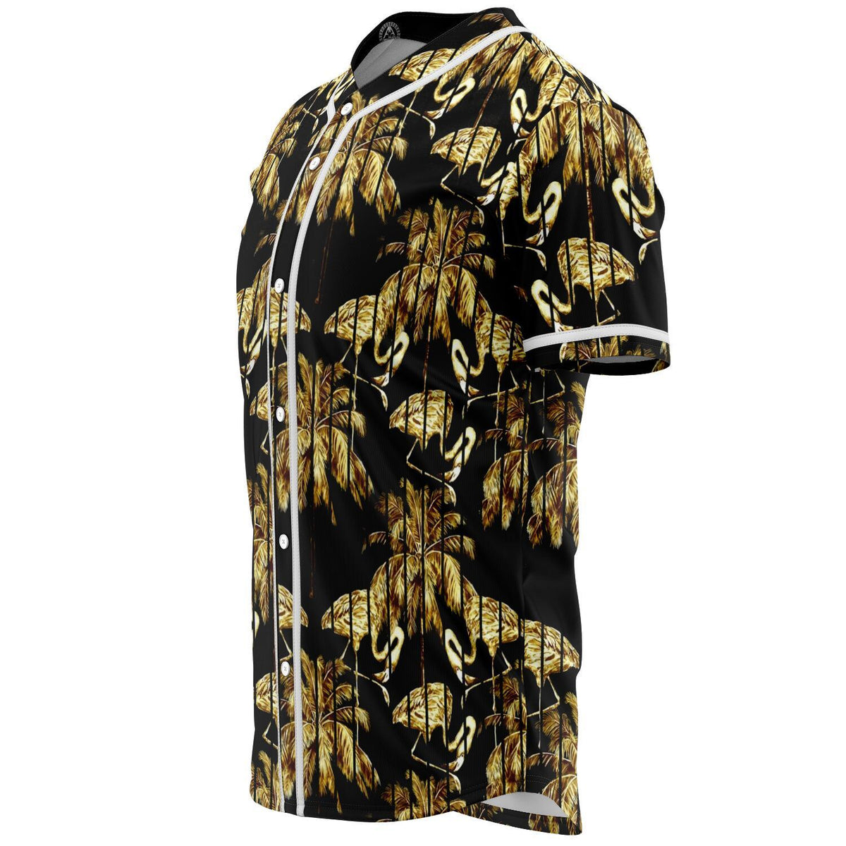 Hawaii Watercolor Flamingos Palm Trees Baseball Jersey - Polynesian Pride