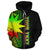 Nauru Polynesian Custom Zip up Hoodie Reggae Line - Polynesian Pride