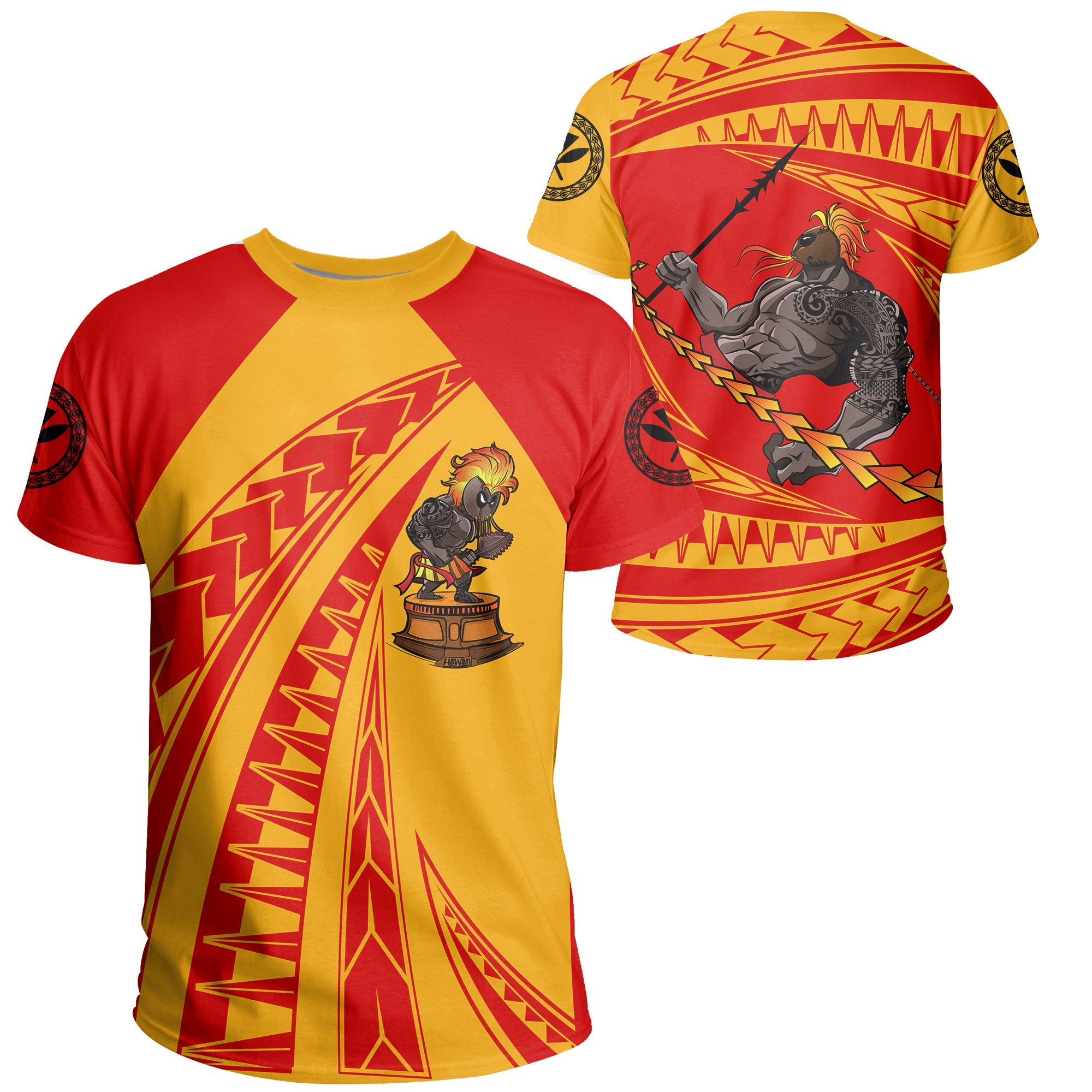 Hawaii Kanaka Polynesian Warrior T Shirt Unisex Art - Polynesian Pride