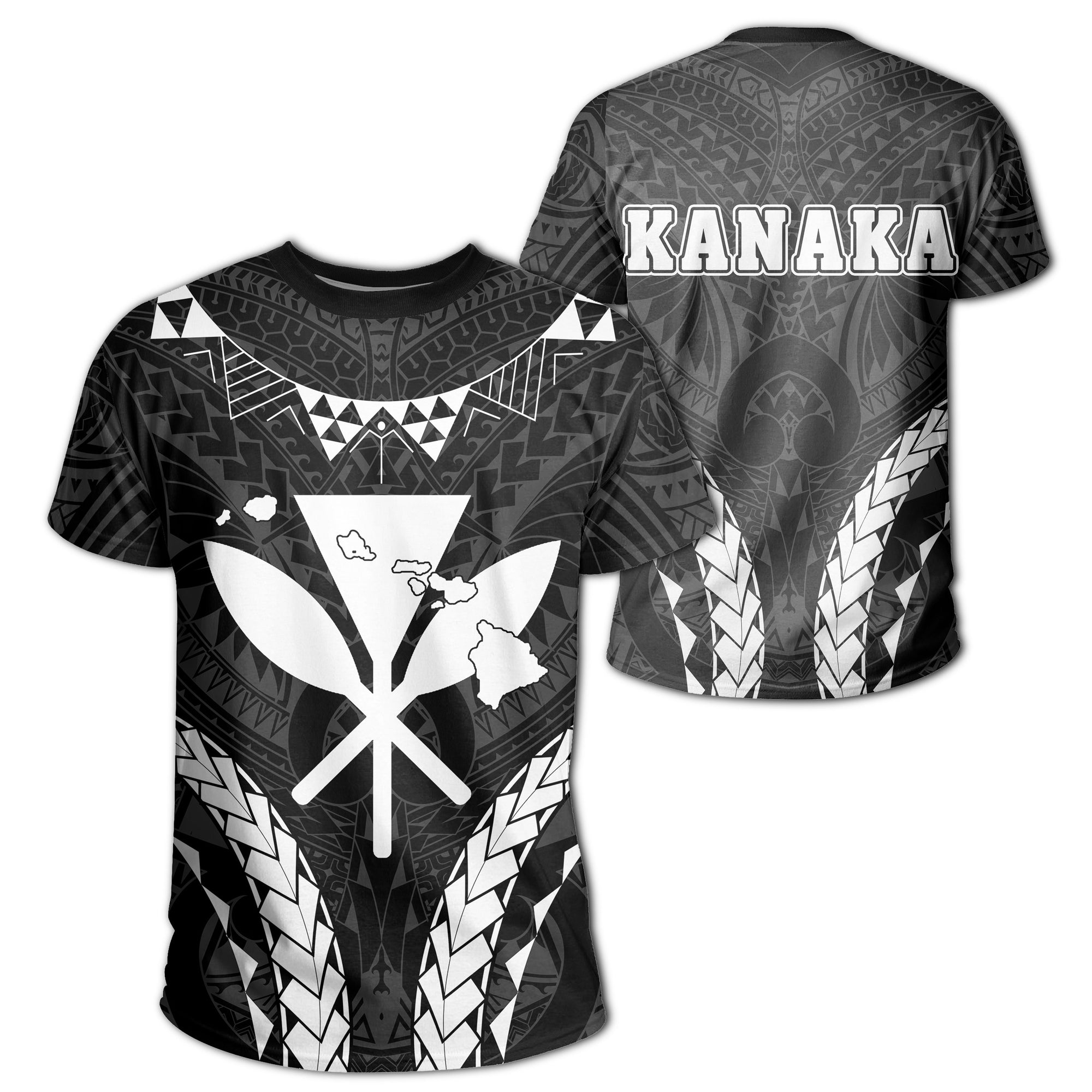 Kanaka Map T shirt Sport Style Version 2.0 White Unisex White - Polynesian Pride