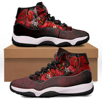 Hawaii Fish Hook Sneaker J.11 Hawaii Style No.3 LT6 Red - Polynesian Pride