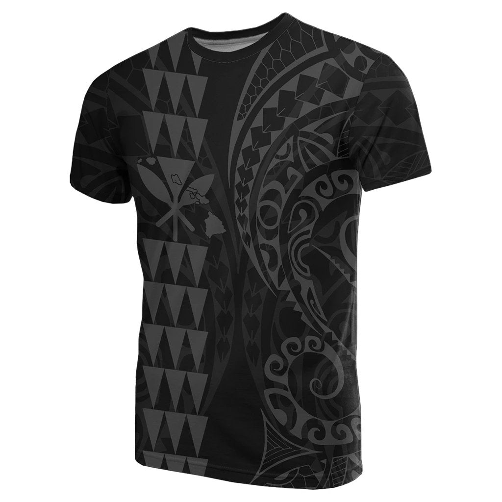 Kanaka Map Polynesian T shirt Grey Unisex Grey - Polynesian Pride