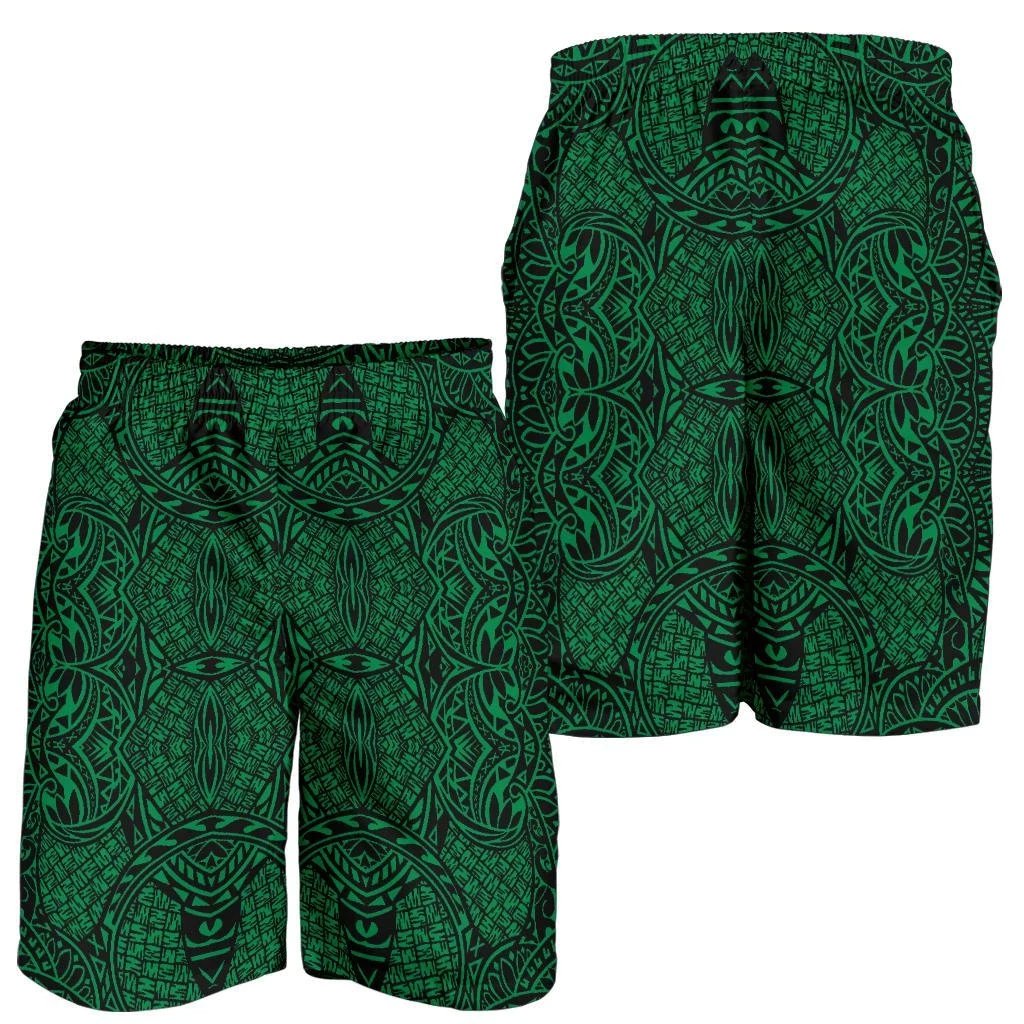 Polynesian Lauhala Mix Green Men's Short Green - Polynesian Pride