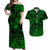 Hawaii Surfing Polynesian Matching Dress and Hawaiian Shirt Matching Couples Outfit Unique Style Green LT8 Green - Polynesian Pride