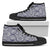 Polynesian High Top Shoe Blue And White Mens High Top Black - Polynesian Pride