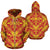 Polynesian Zip up Hoodie Tribal 03 Unisex Orange - Polynesian Pride