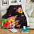 Ocean Turtle Premium Blanket White - Polynesian Pride
