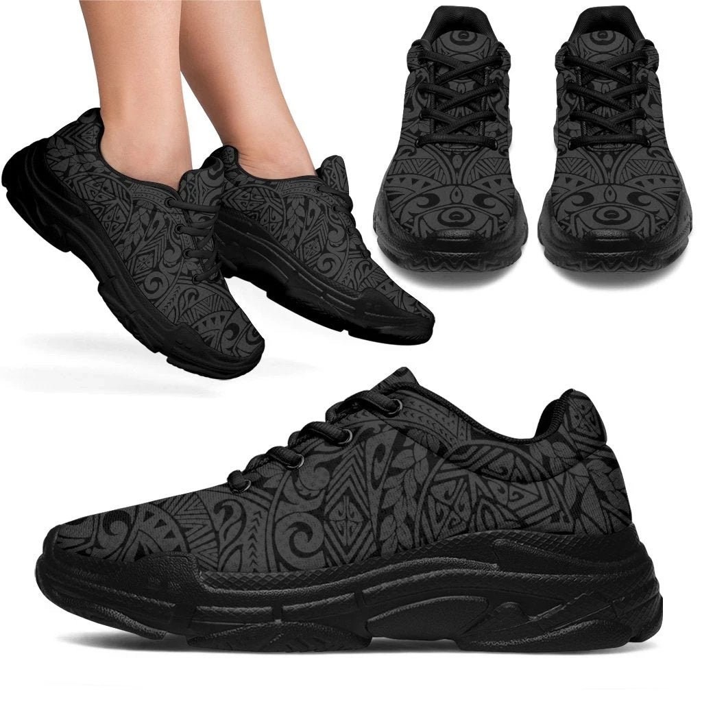 Polynesian Culture Gray Chunky Sneakers - Polynesian Pride