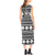 Polynesian Phaedra Sleeveless Open Fork Long Dress - White Turtle - Polynesian Pride