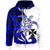 Wallis and Futuna Custom Zip Hoodie Mega Turtle Unisex Blue - Polynesian Pride