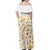 (Custom Personalised) New Zealand Off Shoulder Long Dress NZ Maori Gold LT13 - Polynesian Pride