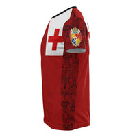 Tonga T Shirt Tonga Flag Coat of Arms Polynesian Tattoo Style Style Style Style Style - Polynesian Pride