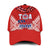 Toa Samoa Rugby Classic Cap Manu Siva Tau Style Ulafala Ver.08 LT13 Classic Cap Universal Fit Red - Polynesian Pride