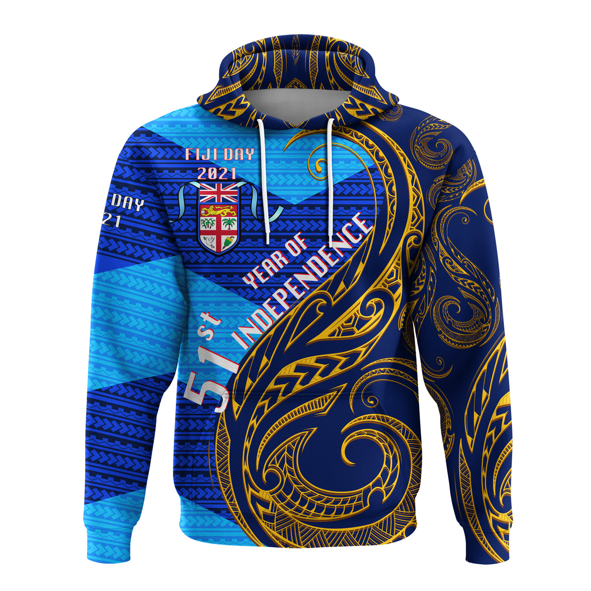 Fiji Day Hoodie 51th Year of Independence LT20 - Polynesian Pride
