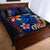 Marshall Islands Quilt Bed Set - Vintage Tribal Mountain Crest - Polynesian Pride
