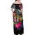 New Zealand Off Shoulder Long Dress Alluring Polynesia and Tropical Flowers LT13 - Polynesian Pride