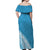 Lavengamalie College Tonga Off Shoulder Long Dress Happy 42nd Anniversary LT13 - Polynesian Pride