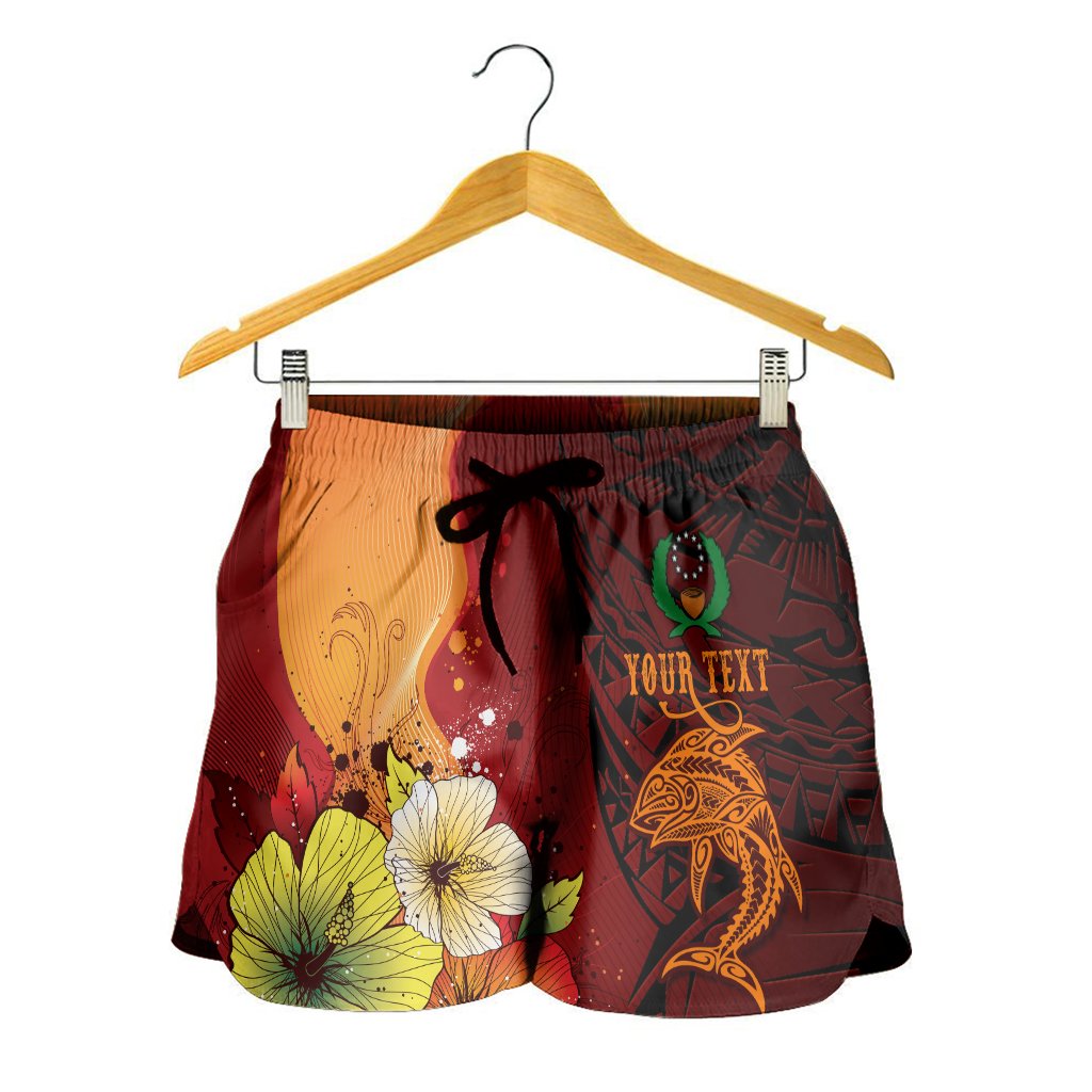 Pohnpei Custom Personalised Women's Shorts - Tribal Tuna Fish - Polynesian Pride