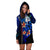 Fiji Hoodie Dress - Vintage Tribal Mountain Crest - Polynesian Pride