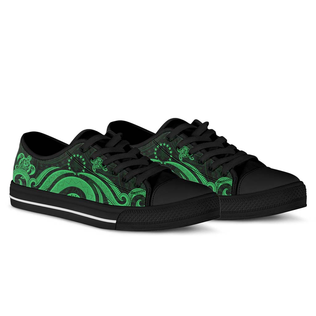 Cook Islands Low Top Shoes - Green Tentacle Turtle - Polynesian Pride