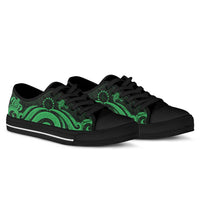 Cook Islands Low Top Shoes - Green Tentacle Turtle - Polynesian Pride