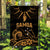 Samoa Tatau Flag Gold Polynesian Ula Nifo LT13 - Polynesian Pride