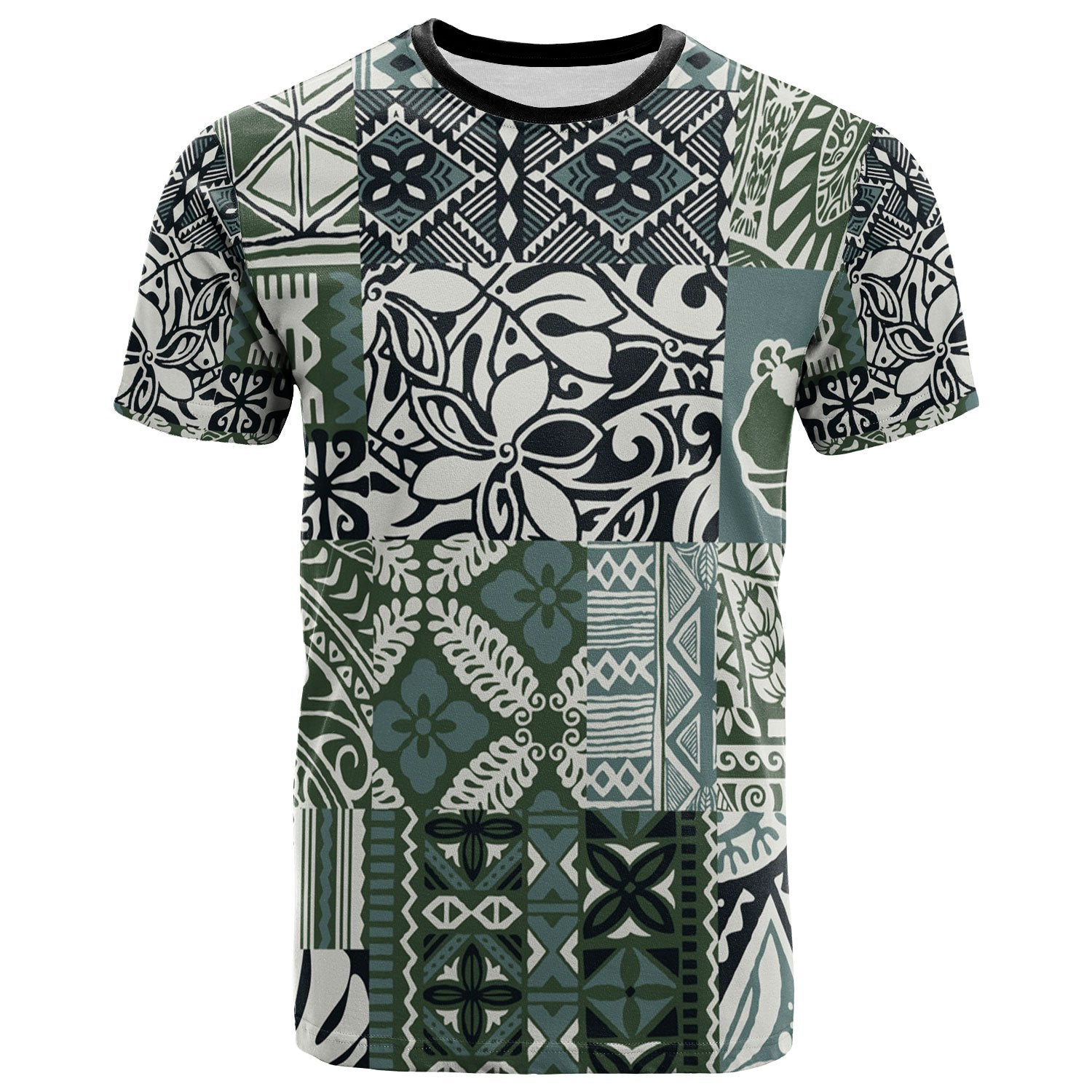 Polynesian Shirt Tapa Fabric Patchwork Tribal Unisex Art - Polynesian Pride