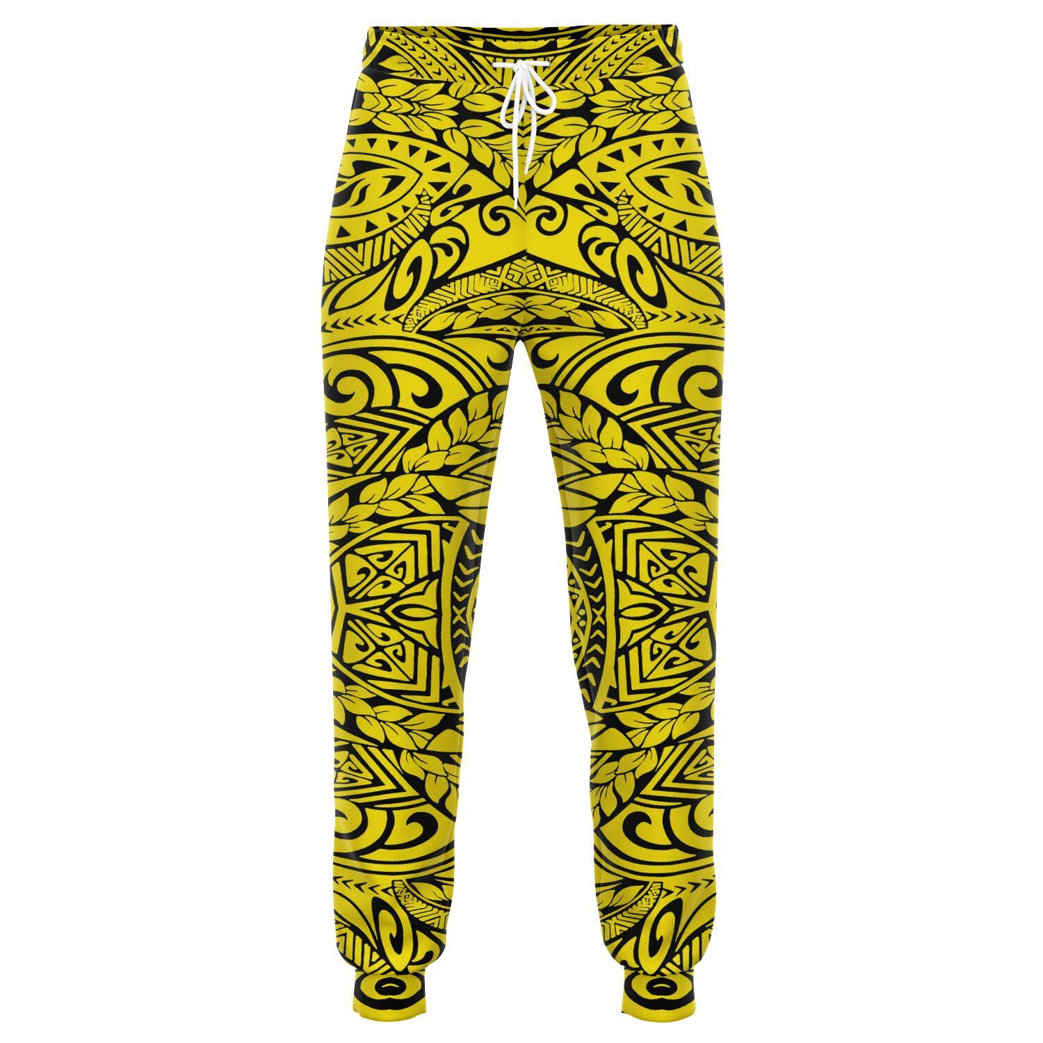 Polynesian Culture Yellow Joggers Unisex Yellow - Polynesian Pride