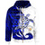 Niue Custom Zip Hoodie Mega Turtle Unisex Blue - Polynesian Pride