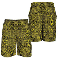 Polynesian Lauhala Mix Yellow Men's Short Yellow - Polynesian Pride