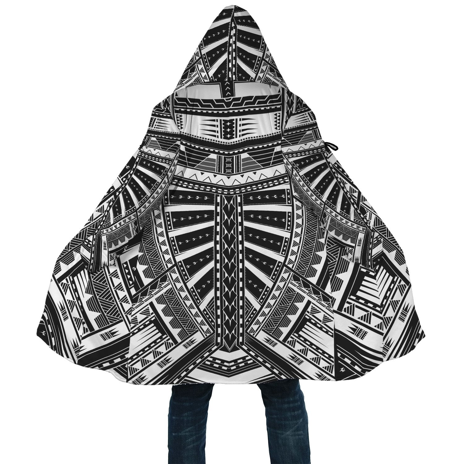 Micronesia Special Cloak 03 A7 Unisex Black - Polynesian Pride