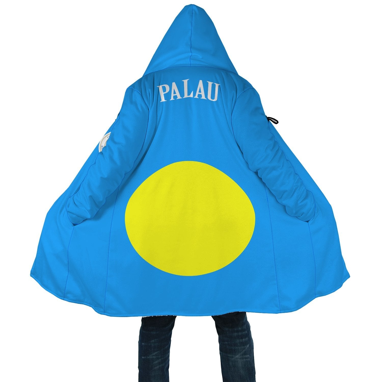 Palau All Over Print Cloak A5 Unisex Blue - Polynesian Pride