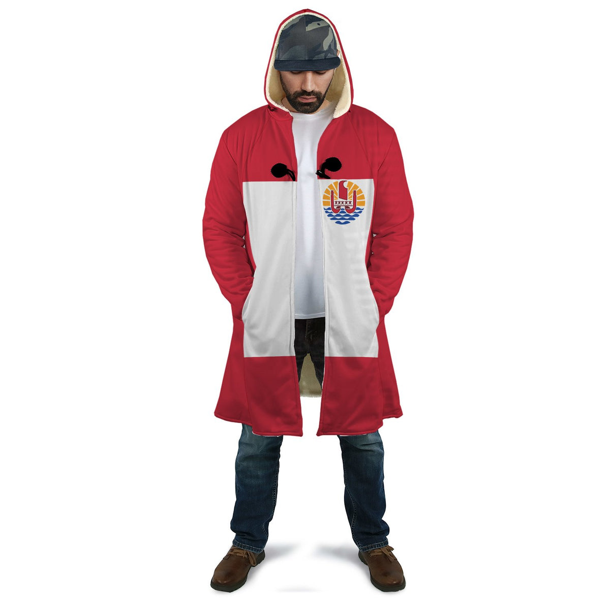 Tahiti All Over Print Cloak A5 - Polynesian Pride