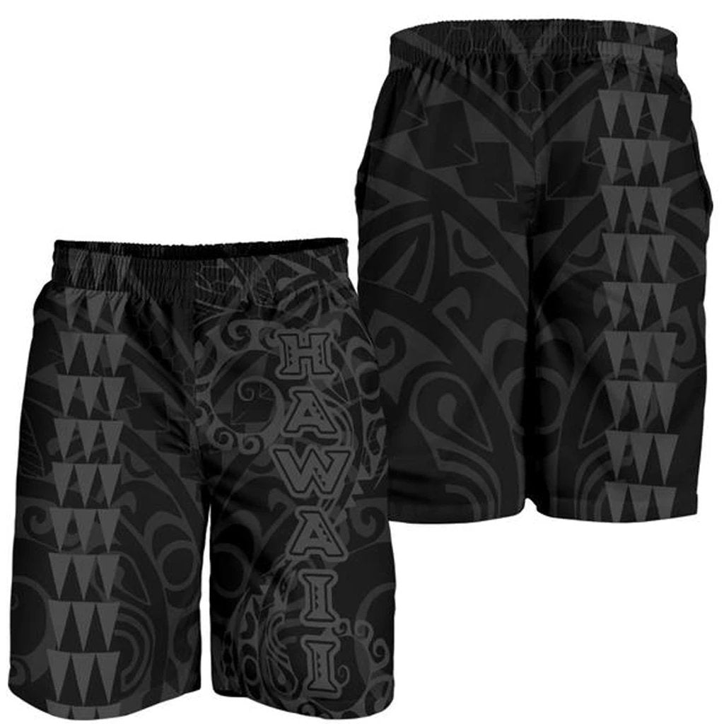 Hawaii Tribal Men's Shorts Grey Grey - Polynesian Pride