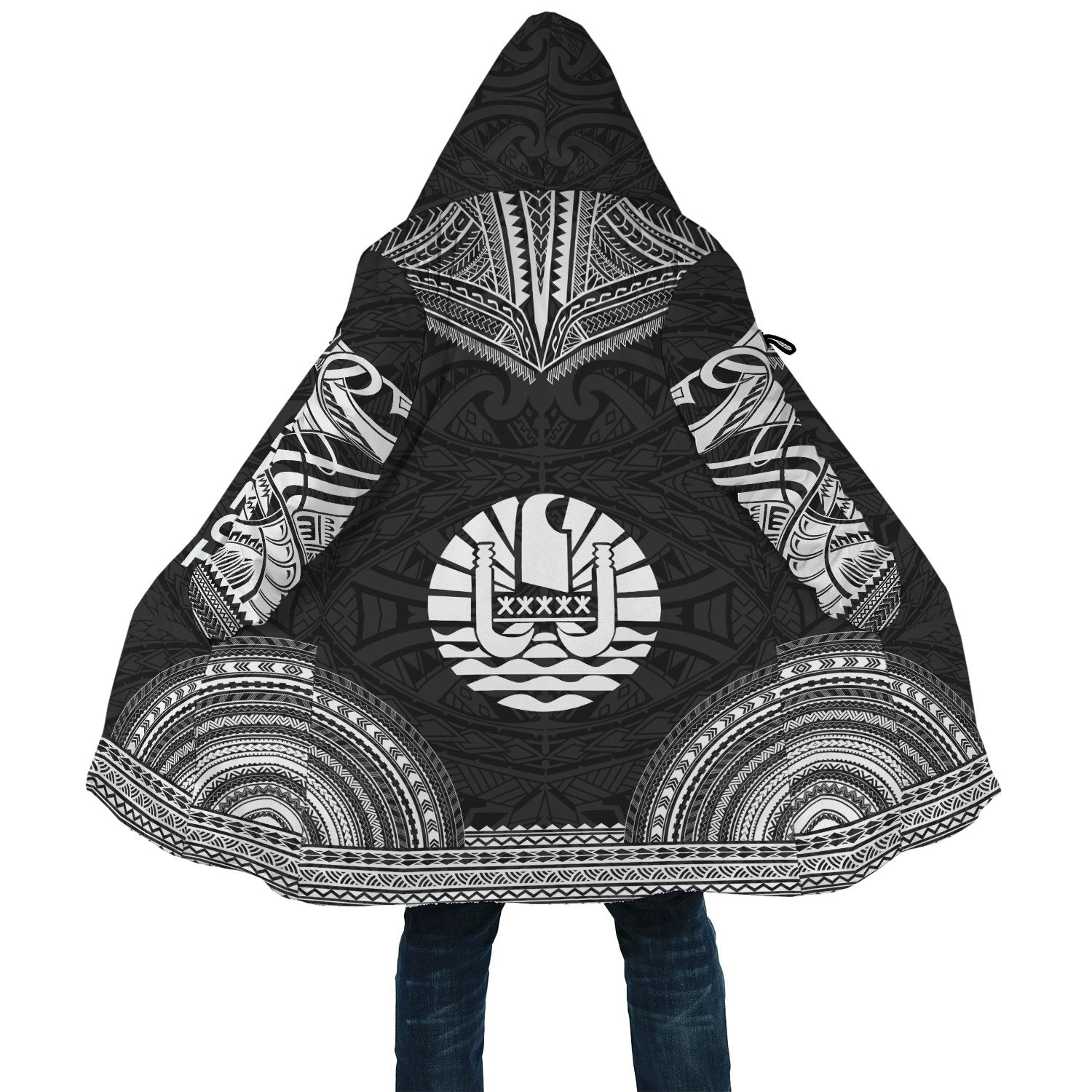 French Polynesian Chief Cloak - Black Version - Polynesian Pride