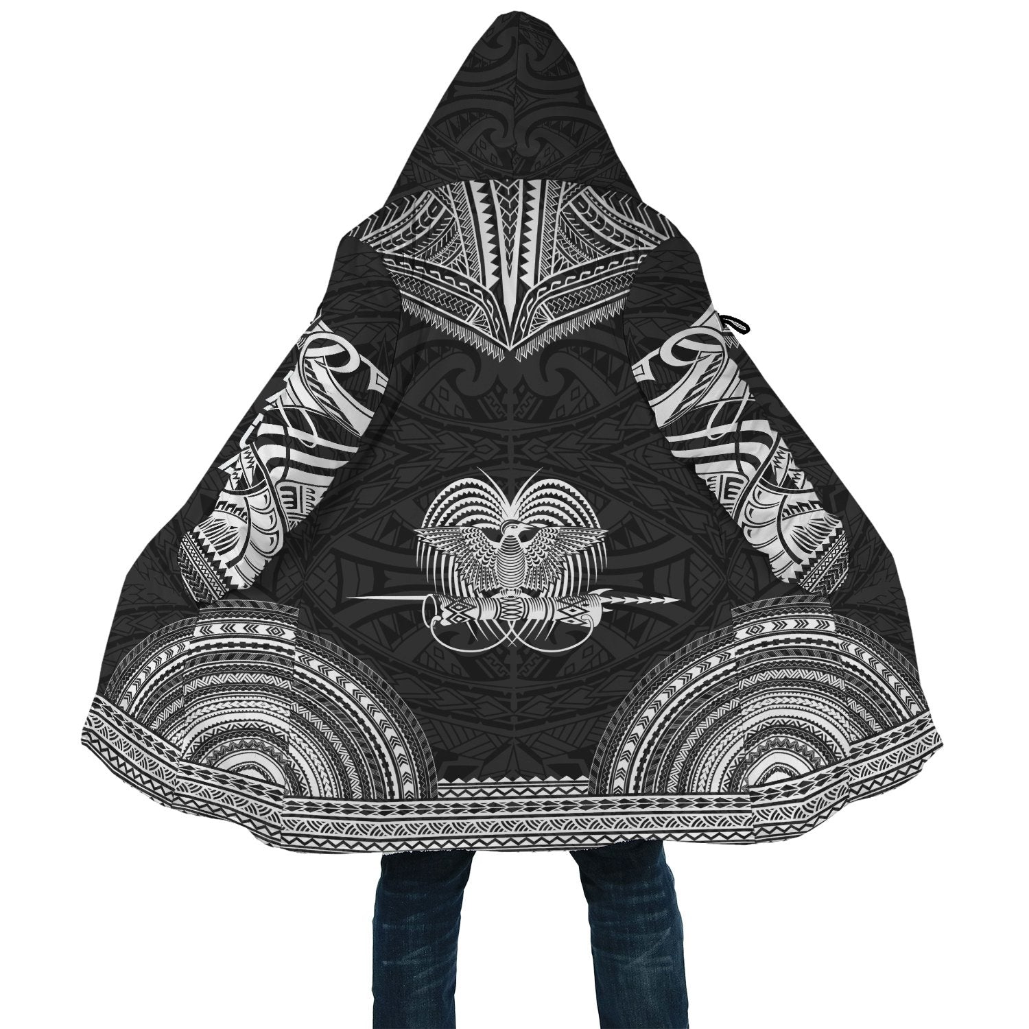 Papua New Guinea Polynesian Chief Cloak - Black Version - Polynesian Pride