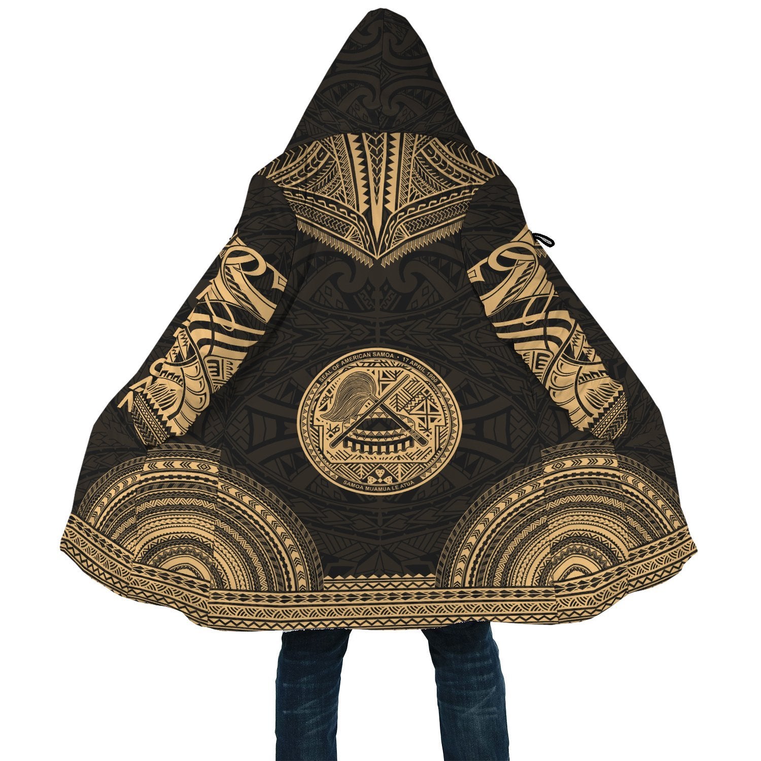 American Samoa Polynesian Chief Cloak - Gold Version - Polynesian Pride