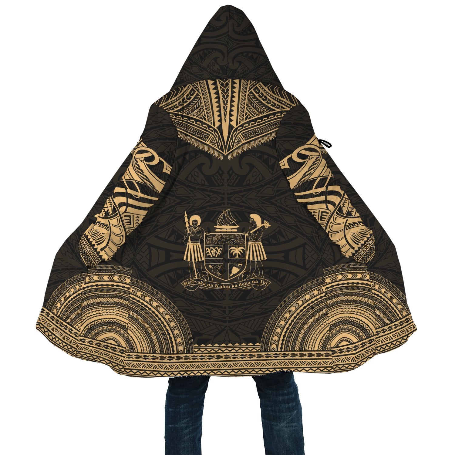 Fiji Polynesian Chief Cloak - Gold Version - Polynesian Pride